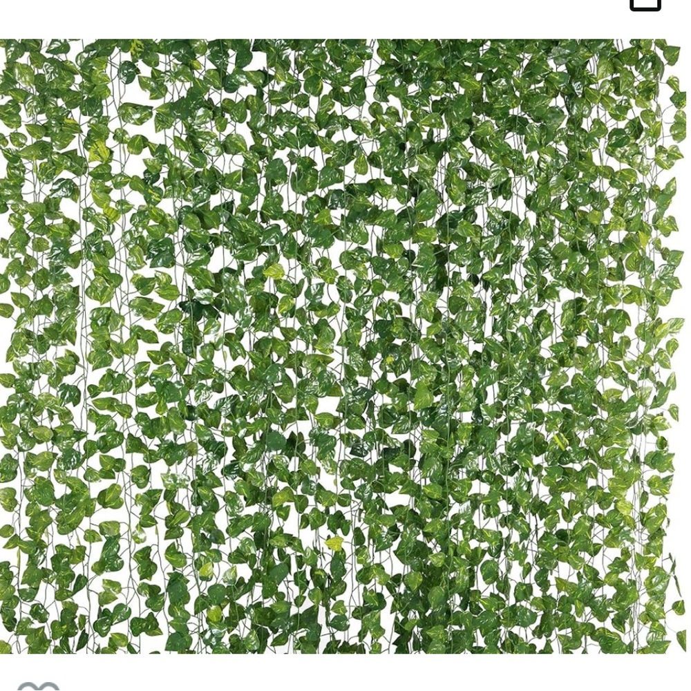 Never opened/used! 78ft (12 6ft strands) of artificial Ivy vine garland